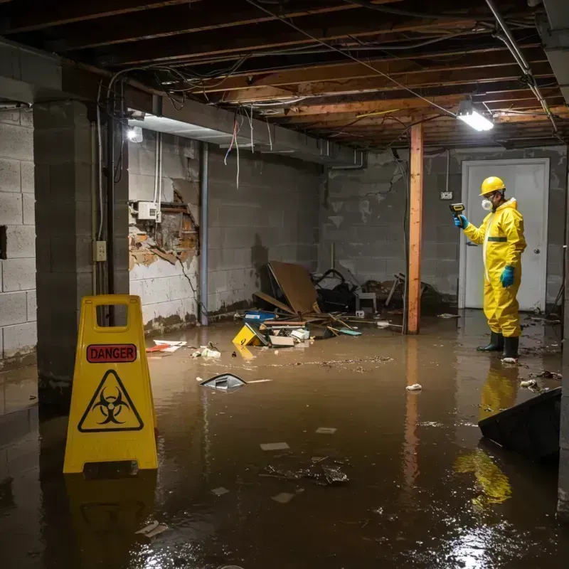 Flooded Basement Electrical Hazard in Owensboro, KY Property